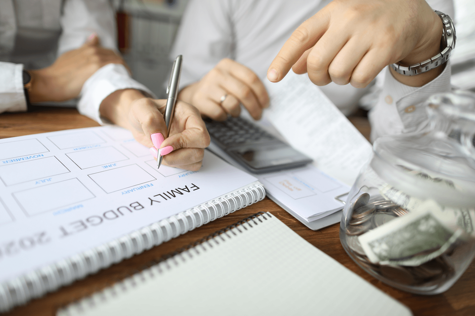 Couple planning budget